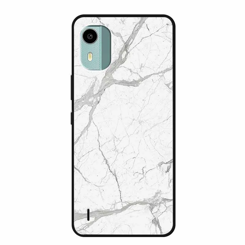 Marble Soft Silicone TPU Phone Back Cover Case - Stylish Protective Bumper