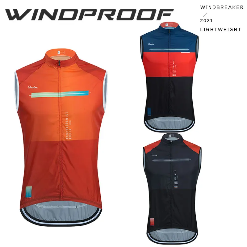 RAUDAX Men Cycling Vest Sleeveless Windproof Cycling Jersey MTB Road Bike Tops