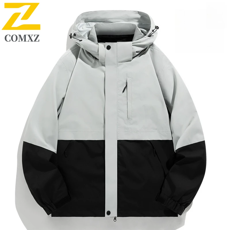 Men Women's 3-in-1 Jacket Waterproof Windproof Winter Thermal Ski Coat with Detachable Fleece Liner Outdoor Mountaineering Suit