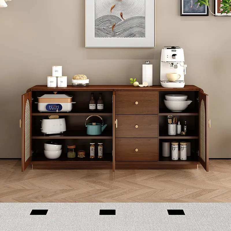 Luxury Sideboard Kitchen et Side Table Coffee Bar Wooden Cabinet Display Shelf Wooden Vine Cuisine Mobile Cucina Furniture