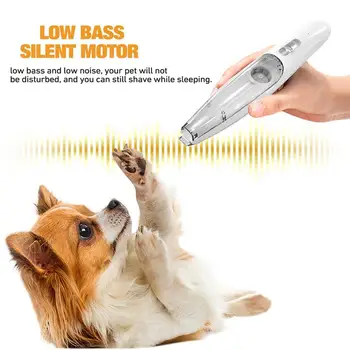 Low Noise Dog Hair Clipper For Paw Fur Grooming Vacuum Pet Hair Cutting Machine Trimmer Shaver For Dog Cats Eyes Ears Face new 4