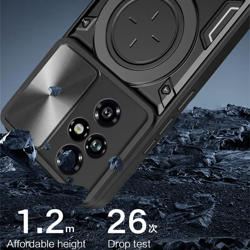 Kickstand Armor Skyddsskydd för Honor 200 Pro Honor 200 Lite Fodral Slider Linsskydd Stötsäker Funda Coque Capa_voghion.com