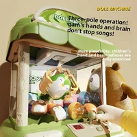 Children's Claw Machine Small Household Use Stuffed Toy Game Console 3 Bar Operation Coin-operated Small Gaming Devices Boy Toys 2