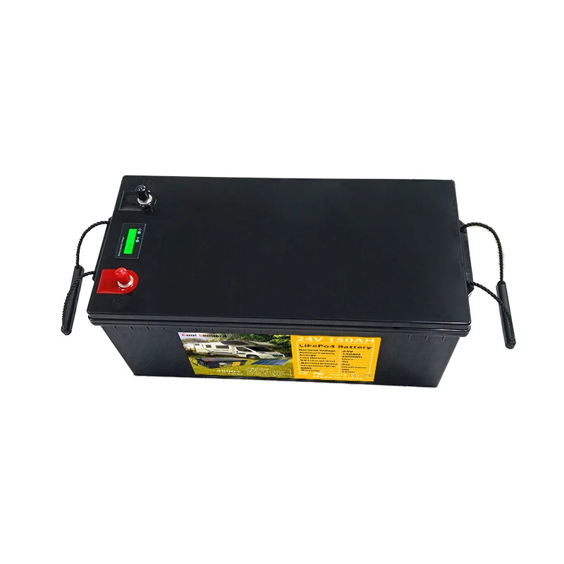 Lithium Phosphate Battery 24V 150Ah LiFePo4 Built-in BMS Solar Power  Generation System Is Used For Outdoor Power Supply Of RV