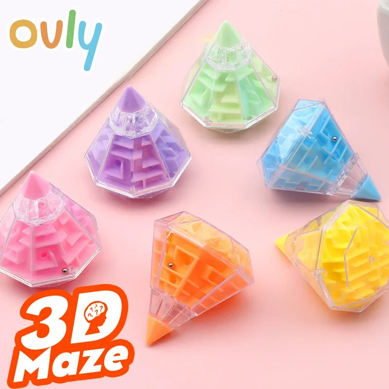 3D Maze Diamond Puzzle Cubo Magico Trasparente Speed Matching Cube Rolling Ball Game Allevia Lo Stress Giocattoli Educativi Per Bambini