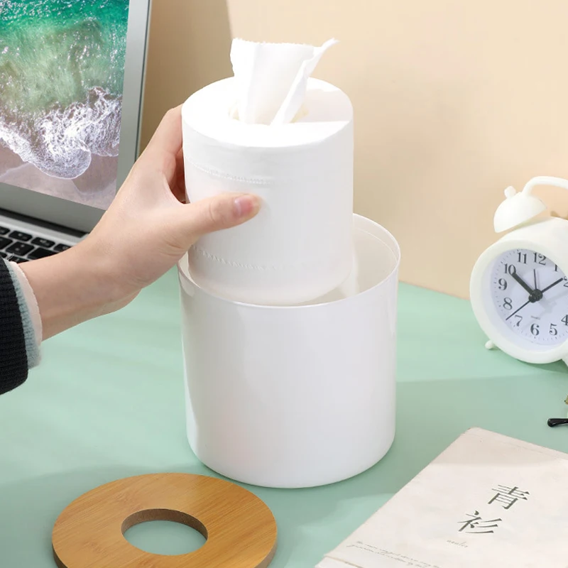 Bamboo Tissue Box Creative Simplicity Living Room Household Paper Box Napkin Box Remote Control Storage Box Roll Paper Boxes 4