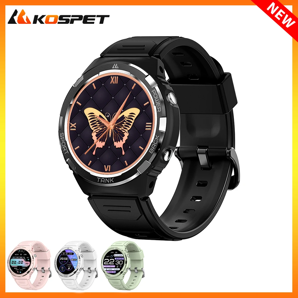 2024 Originale Kospet Tank S1 Smartwatch Amoled Display Impermeabile Elettronico Bluetooth Risposta Chiamata Orologi Intelligenti Da Polso Per Le Donn