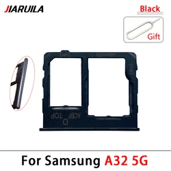 Dual SIM Card Holder Tray with Ejector Pin (A32 5G Black)