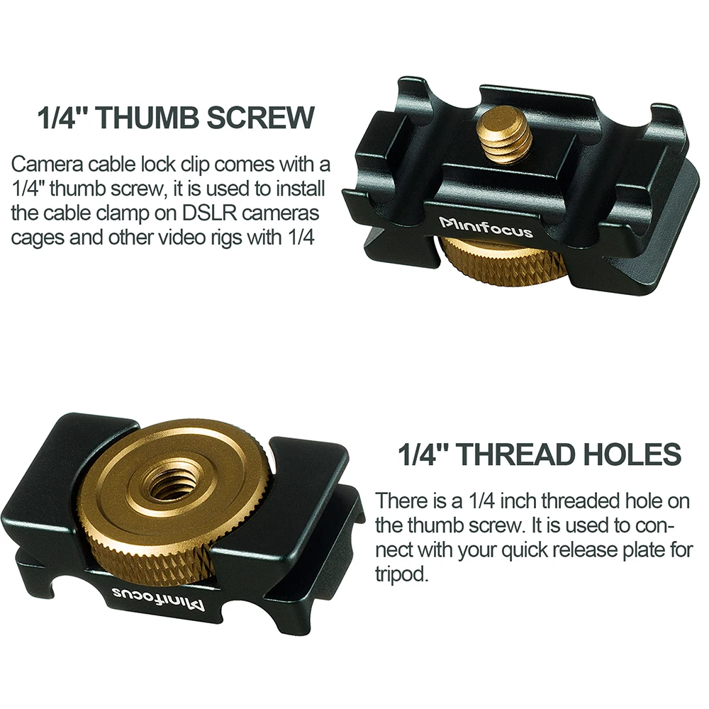 Mini Arca Block Tether Dslr Câmera Digital Cabo Lock Clip Clamp Protector Ferramentas Montar para Tripé Quick Release Plate Tethering - Image 3