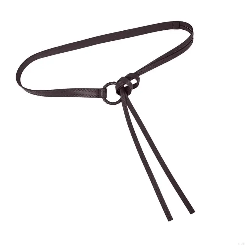 Umweltfreundlicher Mischungs-Clip-Interlaced-Gürtel, weicher Kunstledergürtel, bequemer Bund für Business Casual Y08E – Detail 10