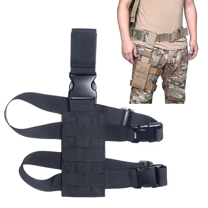 

Adjustable Drop Leg Holster Thigh Platform Tactical MOLLE Gun Holster for Hunting Paintball Panel With Molle Straps