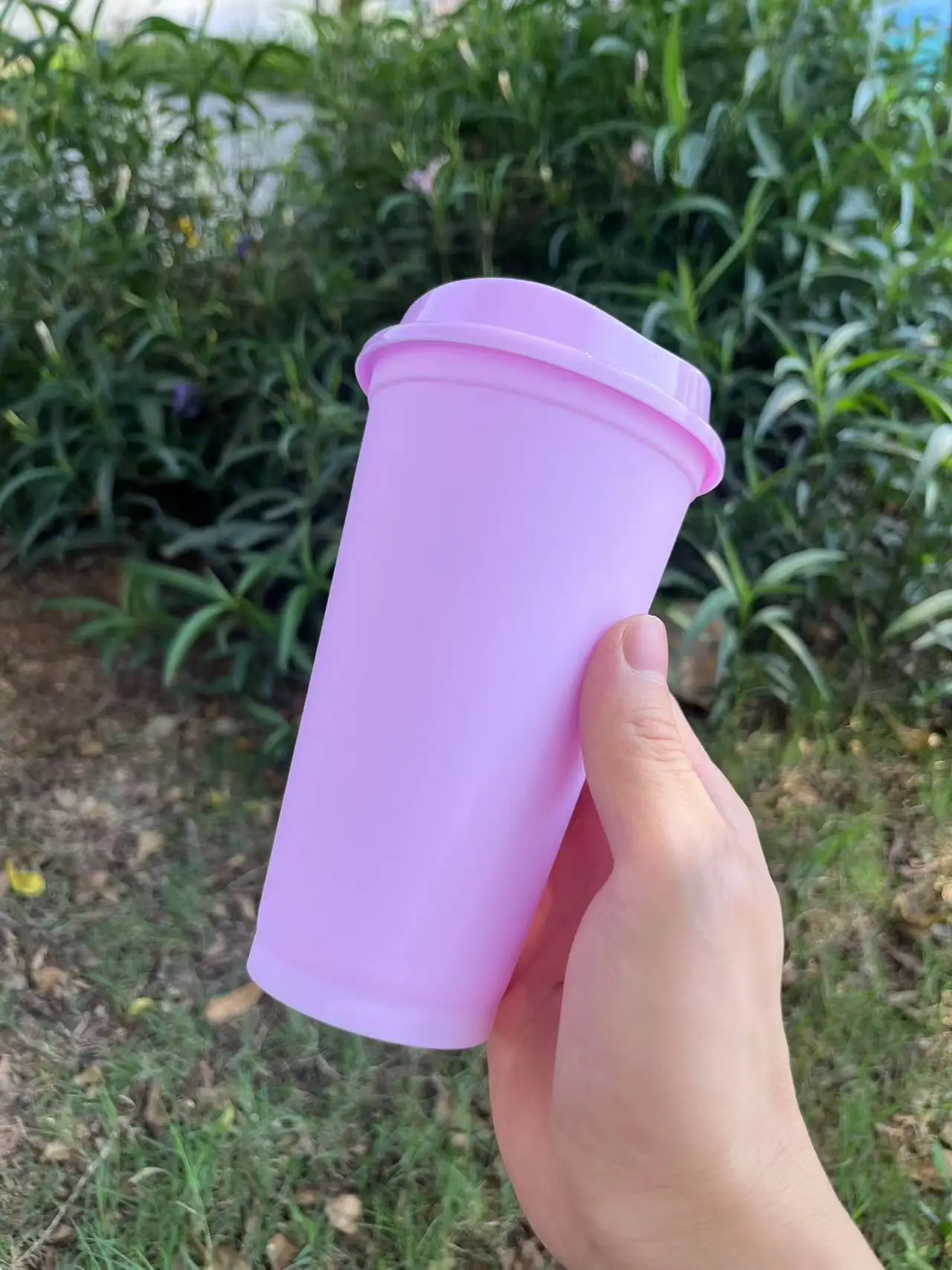 Iced Coffee Travel Mug Cup W/ Straws. Drink Pretty Plastic BPA Free Hot  Pink