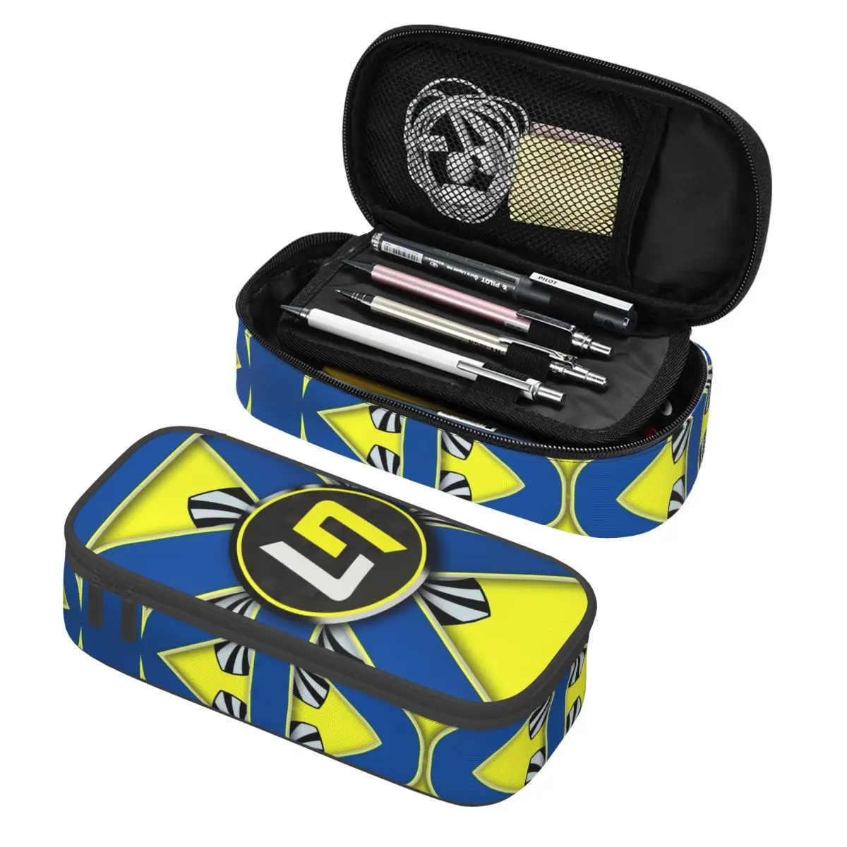 사용자 정의 영국 Lando Norris 레이싱 드라이버 연필 케이스 소년 소녀 대형 스토리지 펜 가방 상자 학교 용품