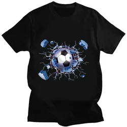 Funny Football World T-shirts People on Colored Soccer Balls T Shirt Casual  Short Women Men Clothes Fashion Clothing Tees Tops