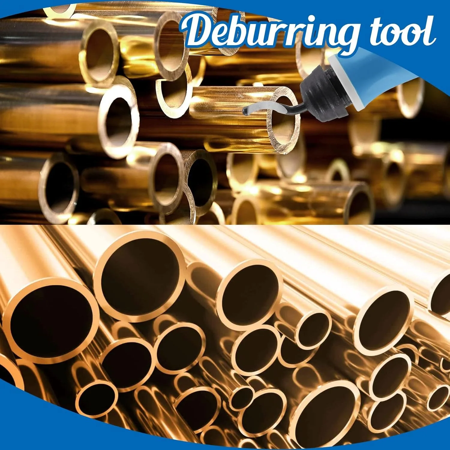 Hand-Entgratungswerkzeug-Set mit 4 360-Grad-Drehkopf-Hochwertige Schwenkklingen NB1000 RB1000 NG1000 EO1000 RB3000 Ergonomisches H – Detail 3