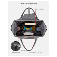 Lequeen Baby Nappy Backpack Bag Mummy Multi-function Outdoor Travel Diaper Bags For Baby Care Large Capacity Maternity Bag 2