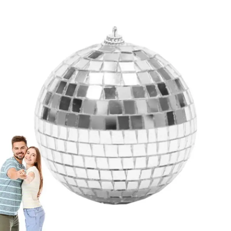 

Mirror Disco Balls Party Shining Ball Mirror Christmas Laser Reflective Glass Ball Self Adhesive Home Decoration Room Sculpture