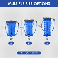 UTOBEST 1.5L 2L 3L Hydration Bladder BPA Free Water Storage Bag for Camping Hiking Backpacking 4