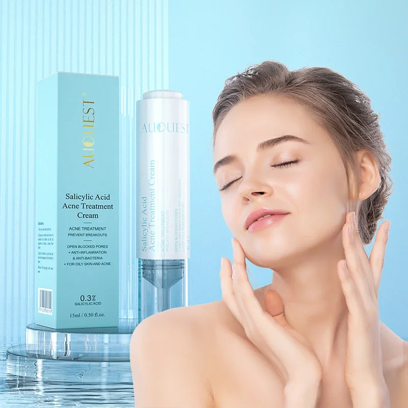 AUQUEST Acne Treatment Face Cream Salicylic Acid Oil Control Whitening Shrink Pores Korean Cosmetics Skin Care