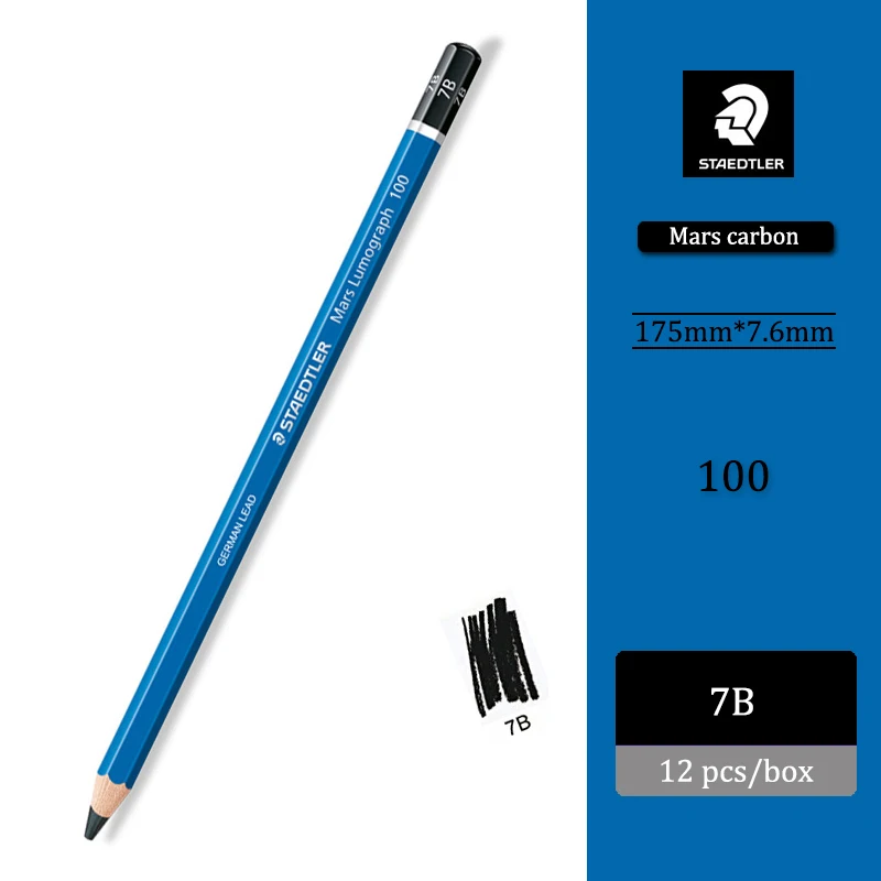 12pcs Germany STAEDTLER Pencil 100 Art Students Special Set Sketching  Drawing Carbon Pen Art Stationery Lapiz Infinito - AliExpress