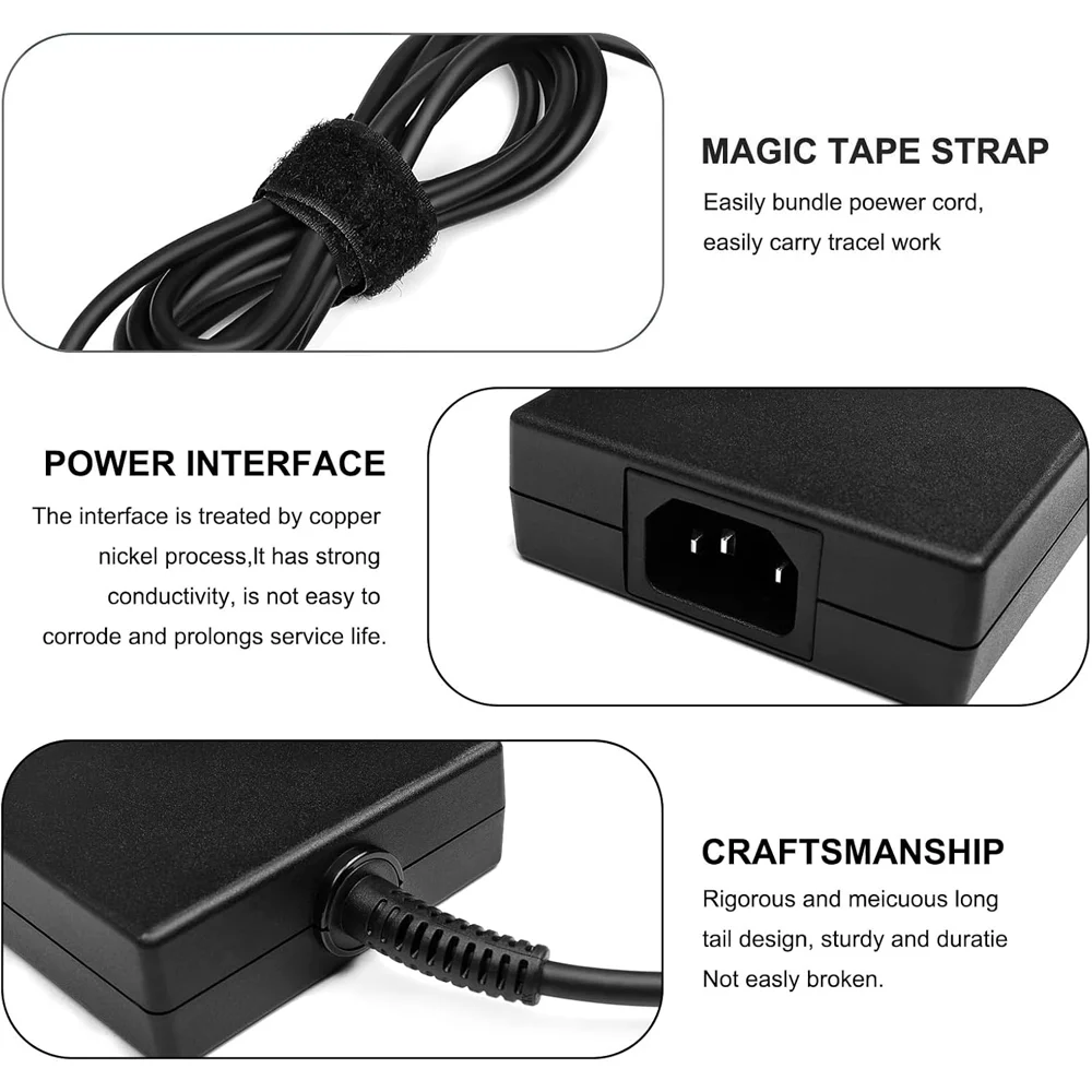 240W USB Tip Charger for MSI GE76 GE66 GP76 GP66 GS77 MS-17K3 A20-240P2A A240A007P S93-0409410-C54 (Not Work MSI Delta 15 Series power adapter laptop charger