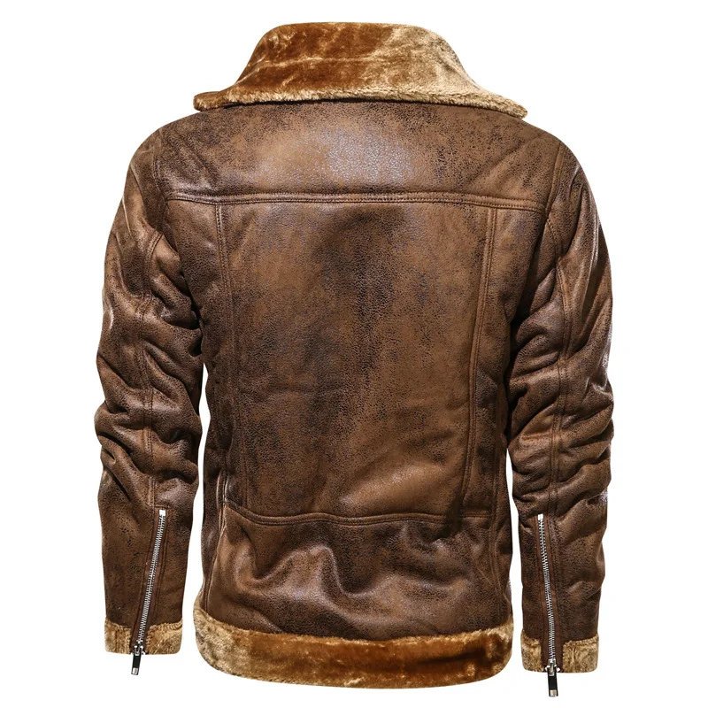 Mens High Quality Leather Jackets Business Slim Genuine Leather Bomber Jacket Men Real Leather Flights Jacket Black Pilot Coats - 5