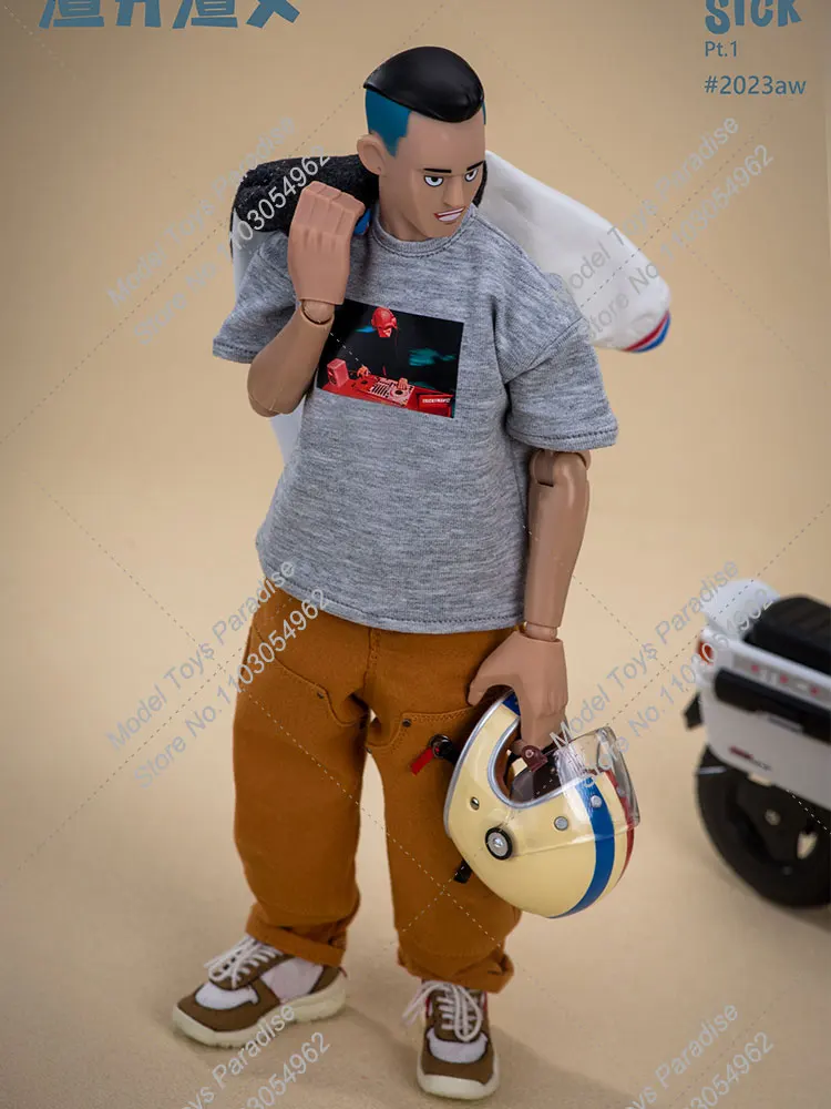 男性用trickyman12アクションフィギュアヘルメット、ルーズ