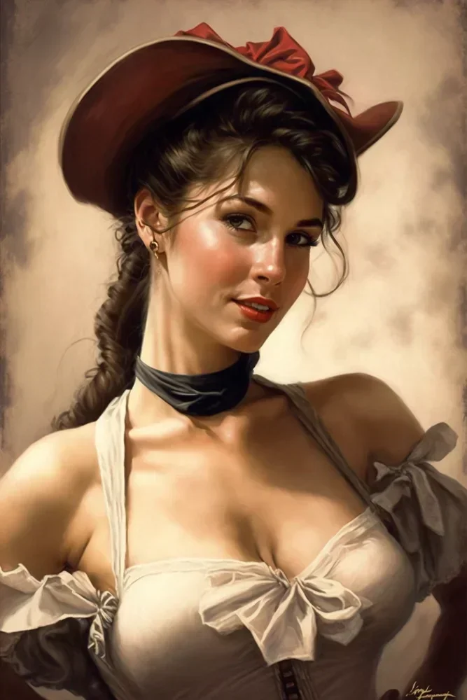 

Металлическая табличка 1920s pin up Bar Man AI ART пещера Ретро картина сексуальная девушка
