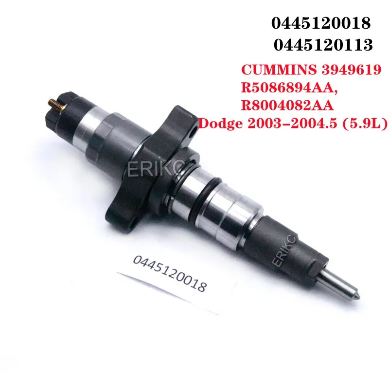 

ERIKC 0445120018 Auto Accessory Injectors 0445120113 3949619 R5086894AA R8004082AA for CUMMINS Dodge 2003-2004.5