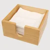Square Bamboo Tissue Box Household Napkin Case Kitchen Paper Holder Living Room Wipes Dispenser Home Storage ganization 2