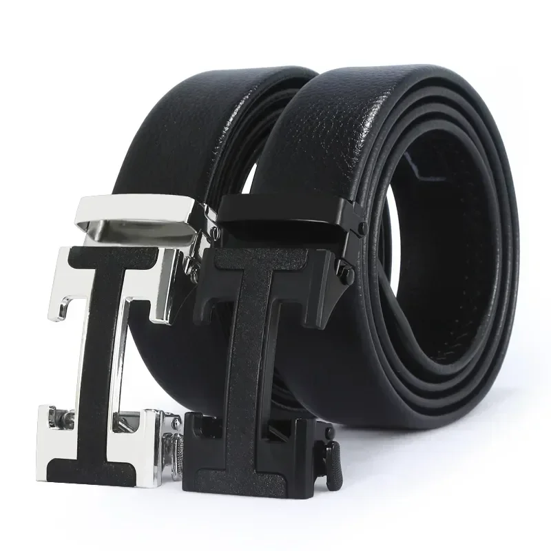 

2024 MenMen Lychee Grain Business Buckle Their Head All Fashion Belt Fashion Korean Version of Leisure Belt