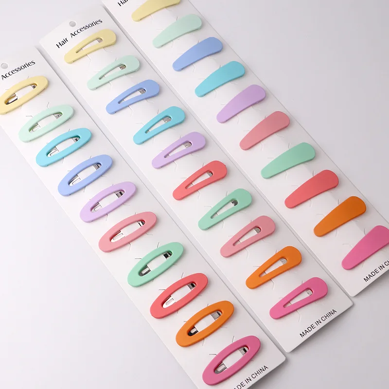 Baby Hairpins Hair Clips Hair Accessories Hair Headband Accessories Baby Headband Set Candy Color Baby Hairpins Sweet Girls Hair Clip Headband Kids Cute Heart Type Metal Fashion Hair Accessories Ornaments 10pcs/Set