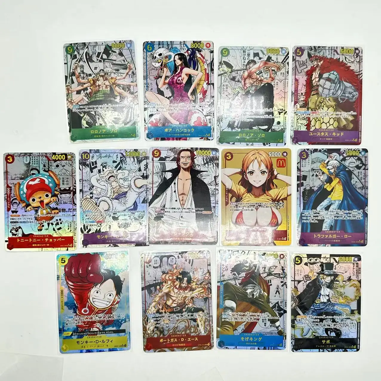 Anime One Piece Nami Boa Hancock Monkey D Luffy Roronoa Zoro Tony Chopper Diy Flashcard Collectible Card Toy Birthday Gift 6