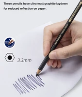 8 Pcs Faber-Castell Graphite Pitt Matt Pencil Set HB, 2B, 4B, 6B, 8B, 10B, 12B, 14B Sketching Drawing Artists’ Quality 5