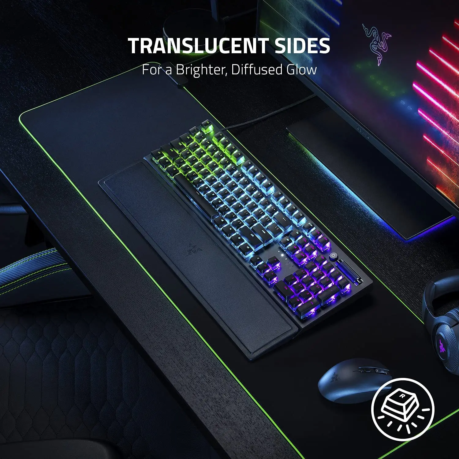 RAzer Phantomkeycapアップグレードセットユニークなステルス 