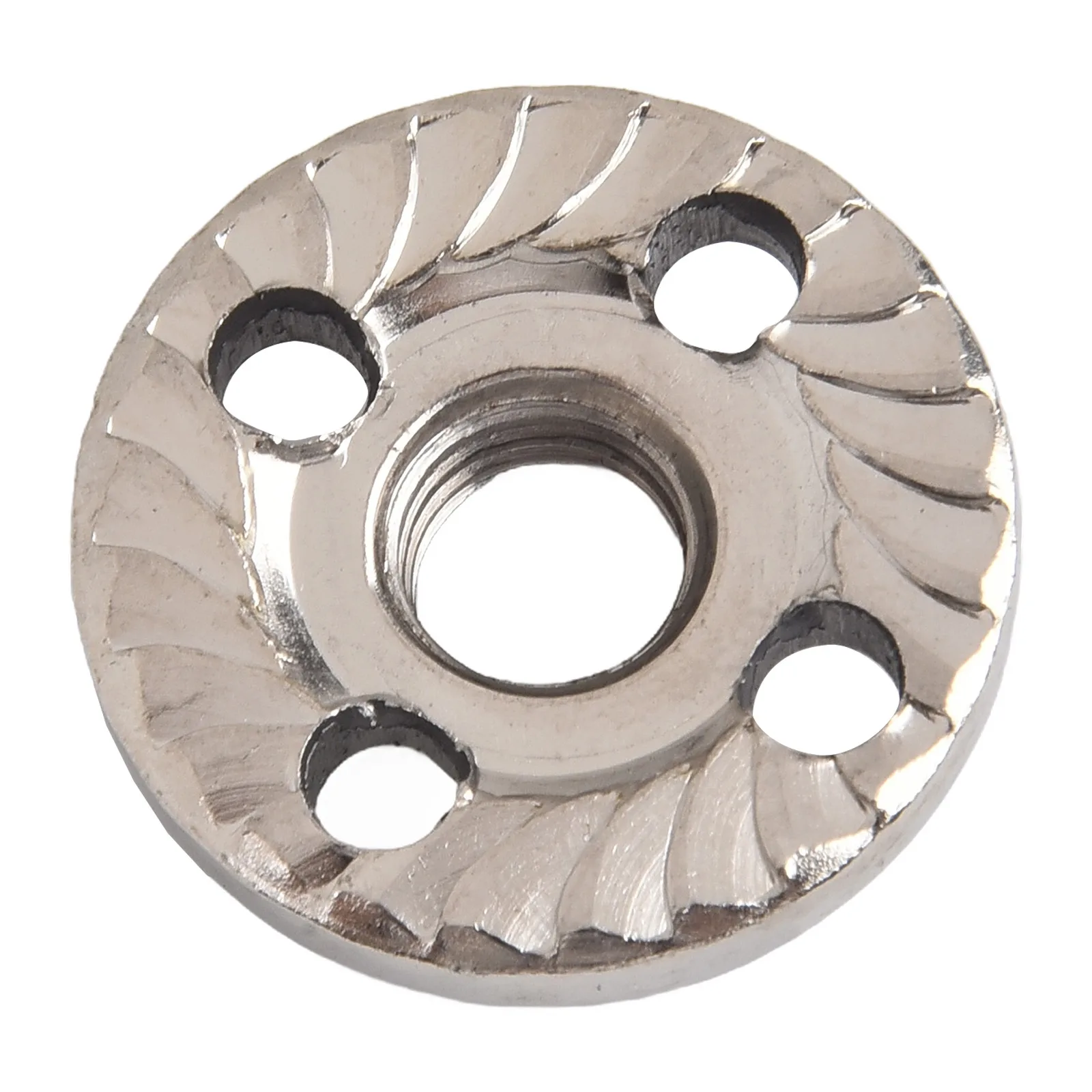 

Platen Cover Pressure Plate Precision Thread Silver Angle Grinder Fitting Tool Four-hole Hexagon Nut Power Tools