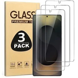 3 - Pack 9H Premium Tempered Glass Screen Protectors with Fingerprint Unlock Support - 3Pcs Glass (For S24 Ultra)