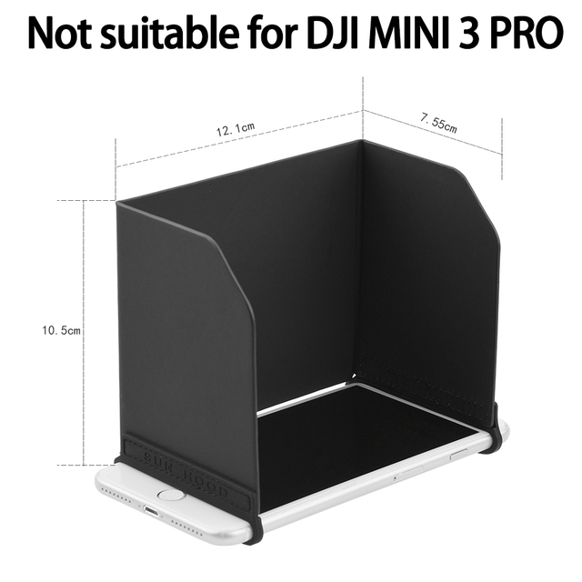 Control Sunshade Hood for DJI Mini 2/Mavic 3/Mini 3 Pro Remote Controller Phone Foldable Sun Hood Anti-glare Accessory