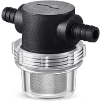 Water Pump Strainer 3/8 Inch Hose Barb In-Line Strainer Twist-on Pipe Sprayer Filter for Water Pump 12V DC 80PSI Camper 1