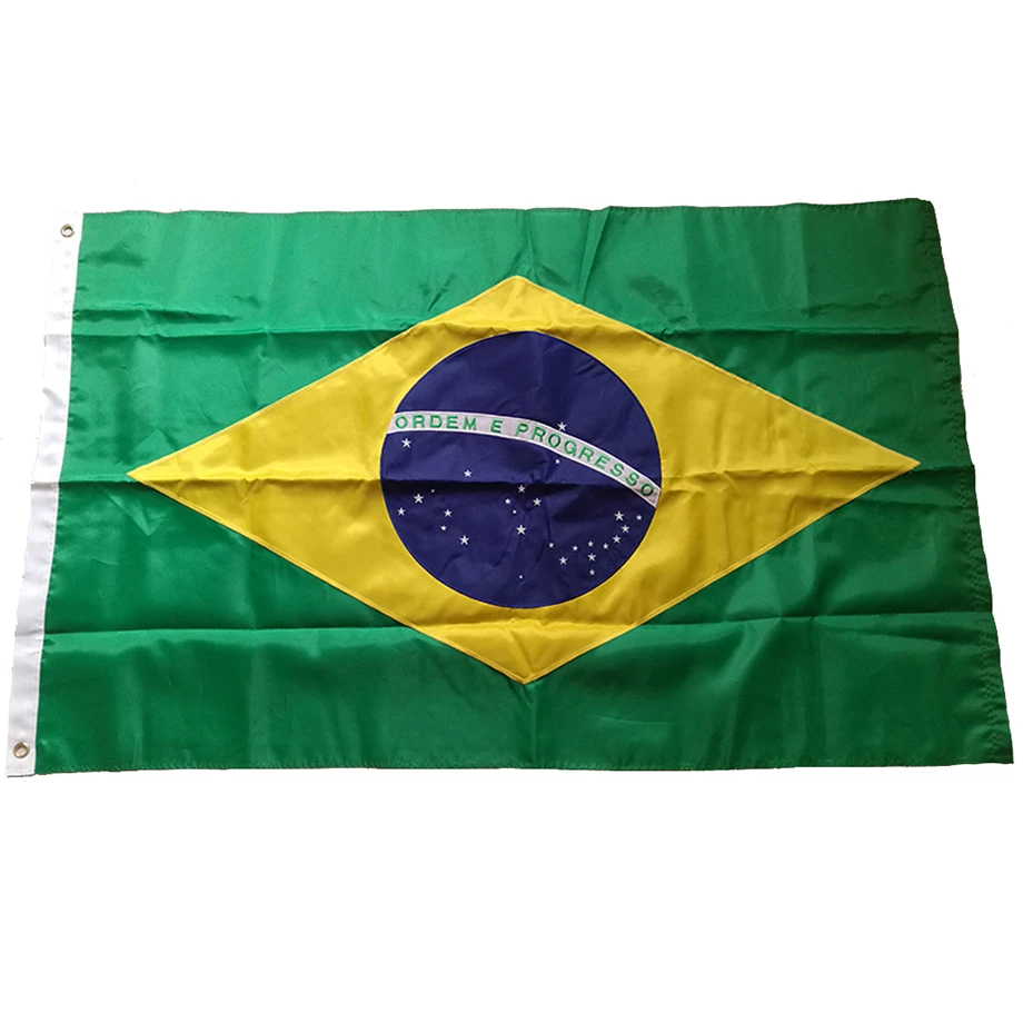 Bandeira do Brasil Vivid Color Green Double Stitched Brazilian National  Flags Banner com Brass Grommets para decorações interiores ao ar livre -  AliExpress