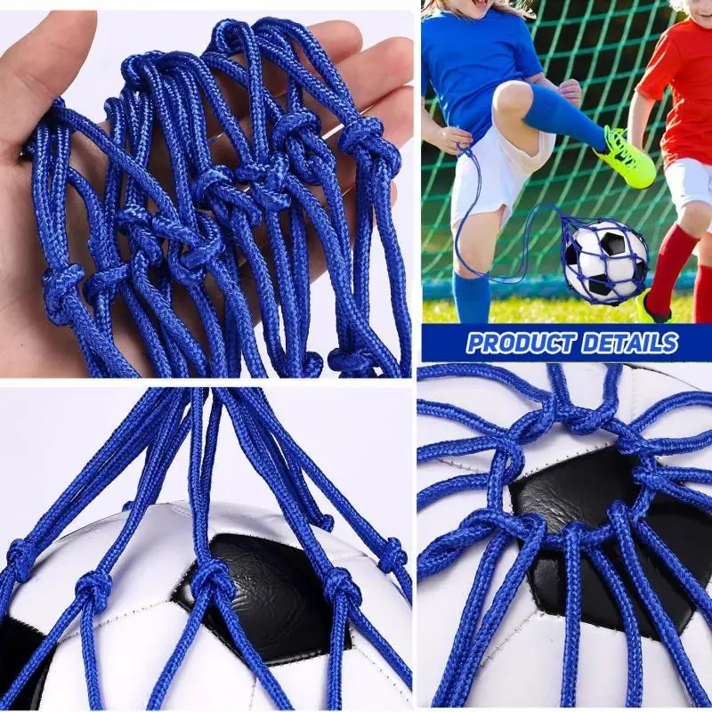 1-2PCS Football Kick Coach Football Ball Net, Ground Soccer Practice, Training Aid, Netbag football training assistance
