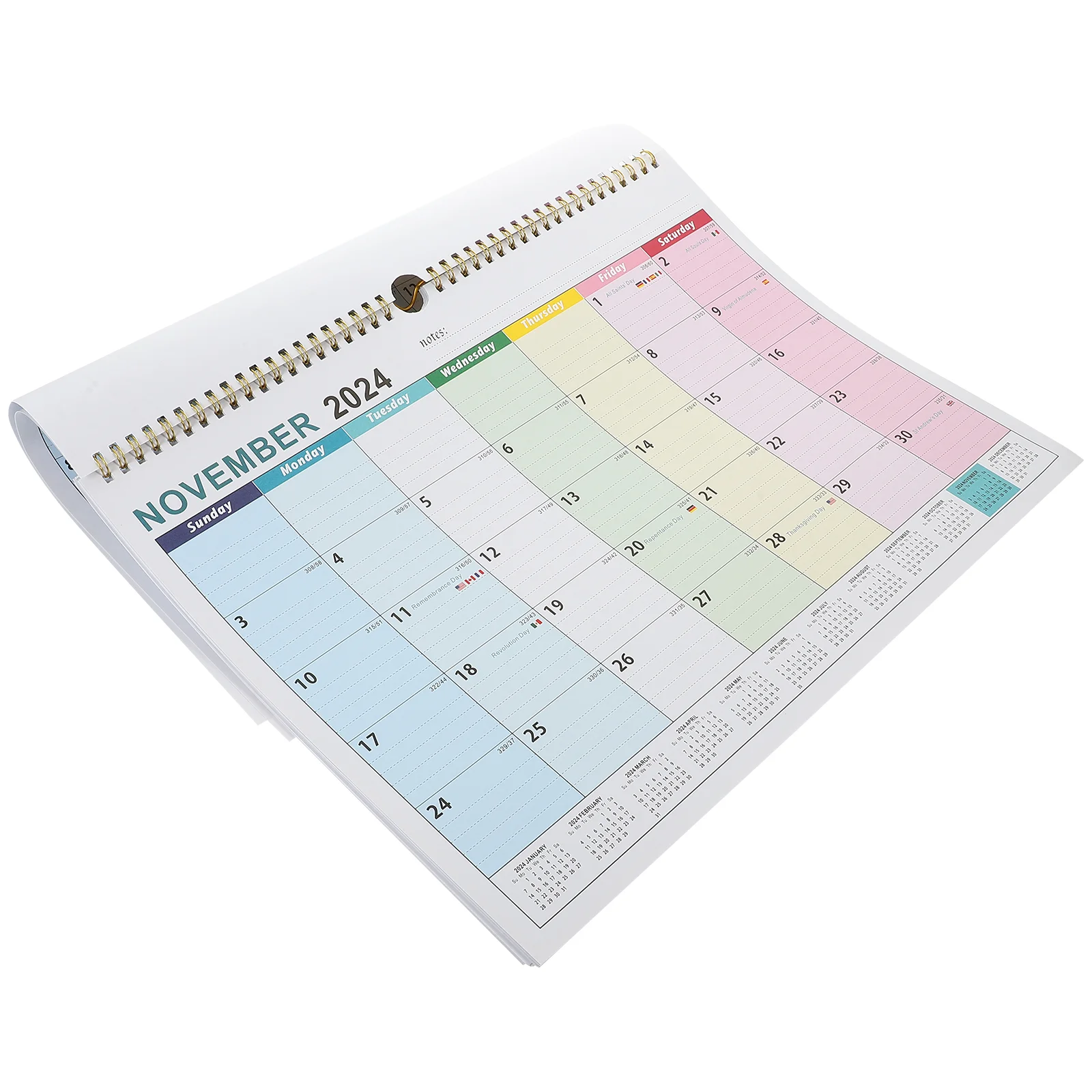 

2024-2025 Wall Calendar Hanging Schedule From Jan. 2024- Jun. 2025 Table Planner New Year Home Office