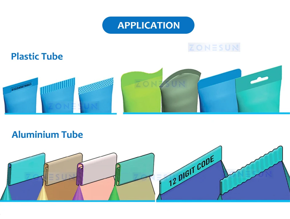 ZONESUN ZS-FS160 Automatic Paste Tube Filling Sealing Machine