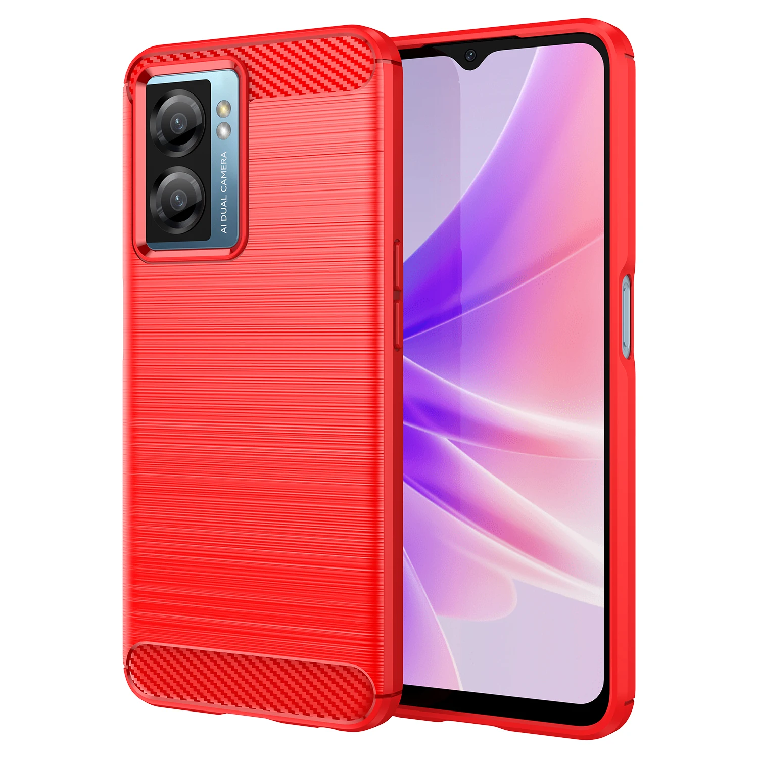 

Soft Phone Cover For Realme Narzo 50 5G narzo 20 pro N55 Shockproof Carbon Fiber Case for realme narzo 50i prime Silicone Cases