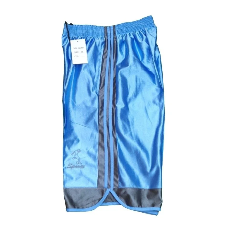 Calções de basquete masculino bordado bolsos lustrosos,