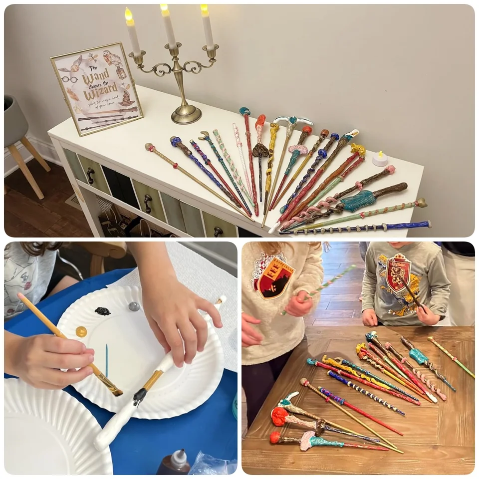 8/16/24PCS Magic Wizard Wands Making Kit for Kids Adults DIY Craft