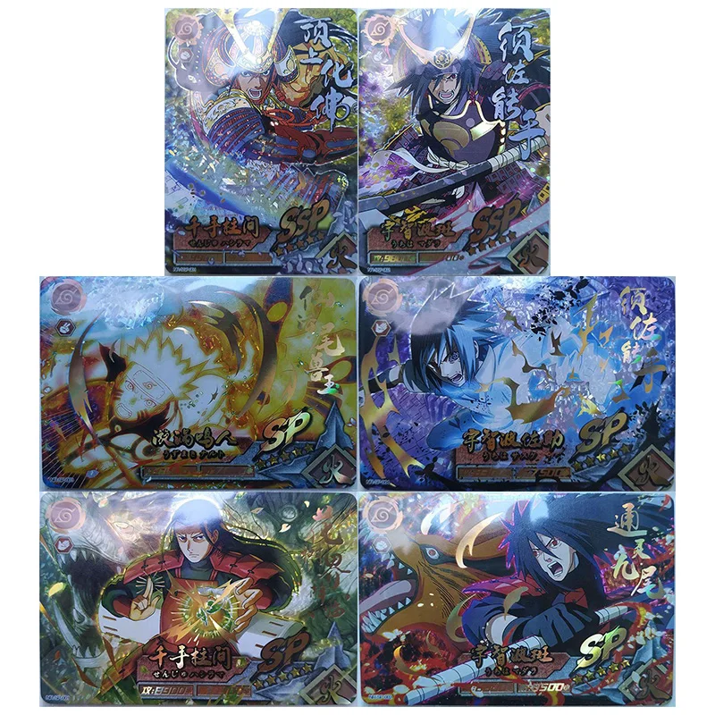 

Anime NARUTO Kawaii SP SSP Flash Card Uchiha Sasuke Uchiha Madara Senju Hashirama Toys for boys Collection Card Birthday Gift