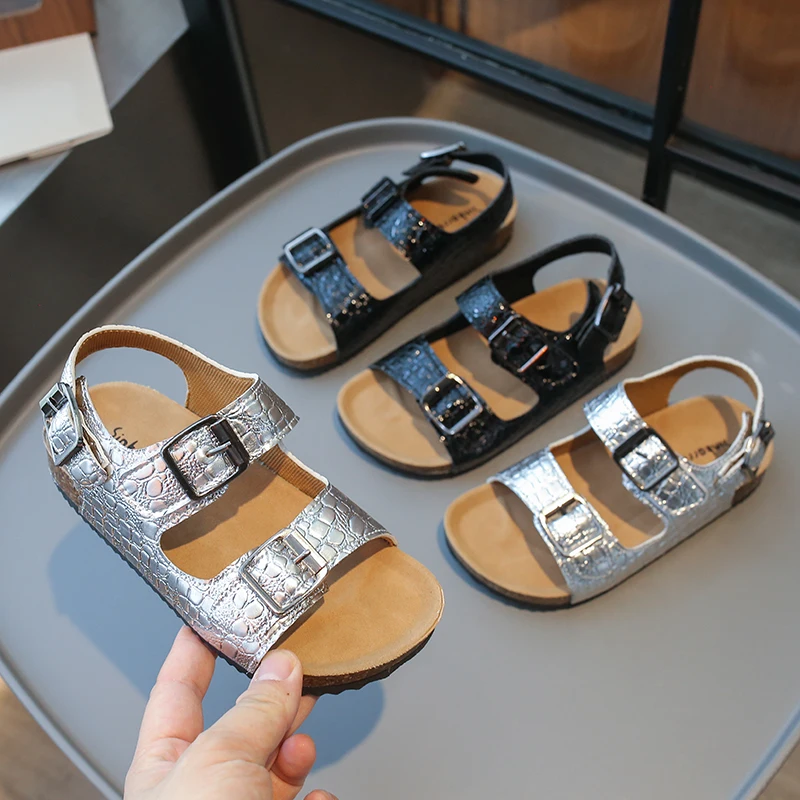 Kids Summer Beach Sandals Soft Open Toes Shoes for Boys