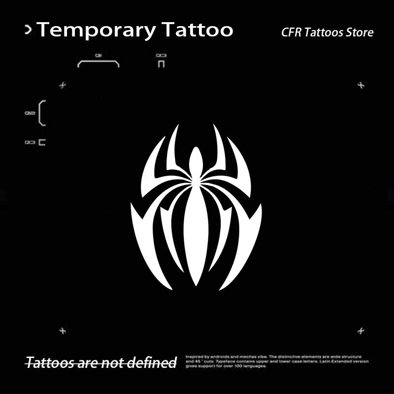 

Fake Tattoos Dark Mechanical Spider Herbal Juice Tattoo Sticker Temporary Sexy Hotwife Arm Waterproof Makeup Products Tatto Gift