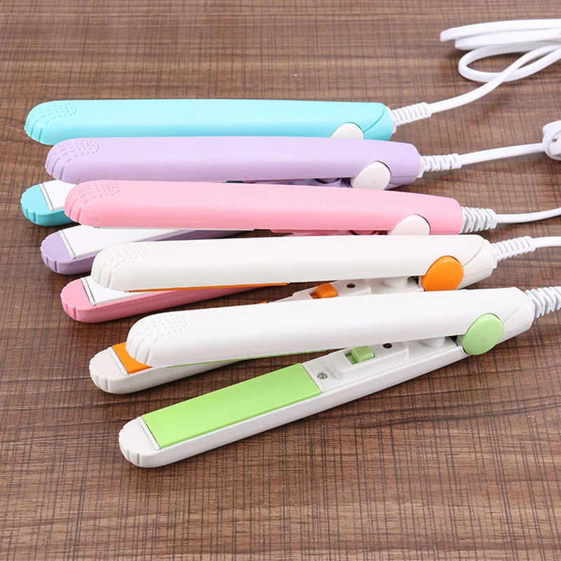 Mini Hair Straightener Ceramic Curling Iron Hair Flat Iron Curling With